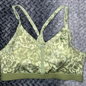 Nike Dri-FIT Indy Light-Support Padded V-Neck Sports Bra Size L Green